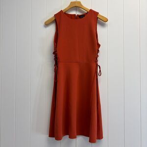 Top Shop Women Preppy Clubwear Lace Up Skater Mini Dress Size 6 Sexy Party Chic